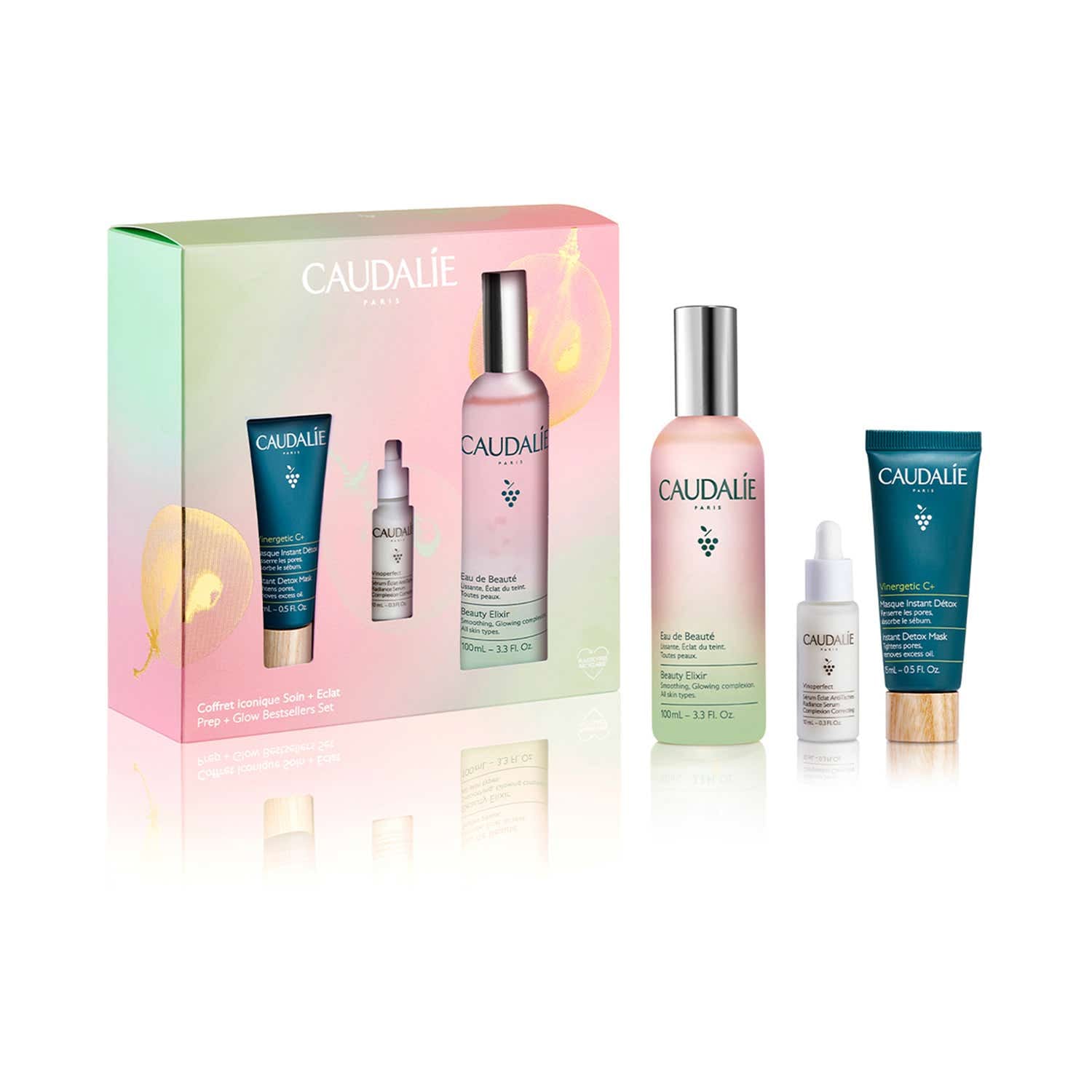 Caudalie Beauty Elixir Detox & Glow Set - (3 pcs) - Caudalie