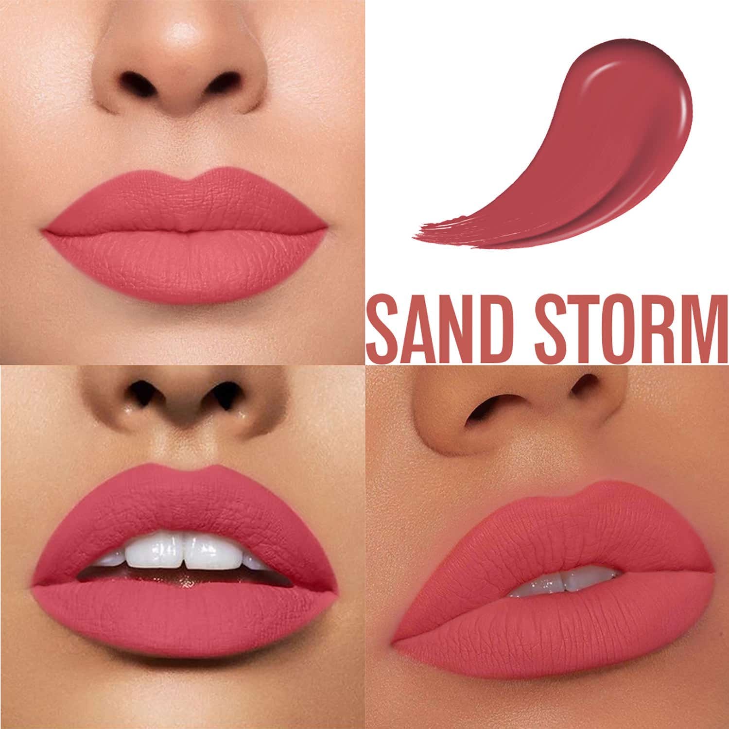 Charmacy Milano Stunning Longstay Liquid Lip - (Coco Bear + Sand Storm + Swagger) (5.6ml x 3) Combo - Charmacy Milano