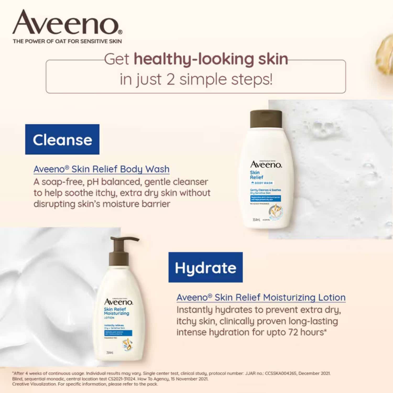 Aveeno Skin Relief Body Wash 354 Ml Combo - Aveeno