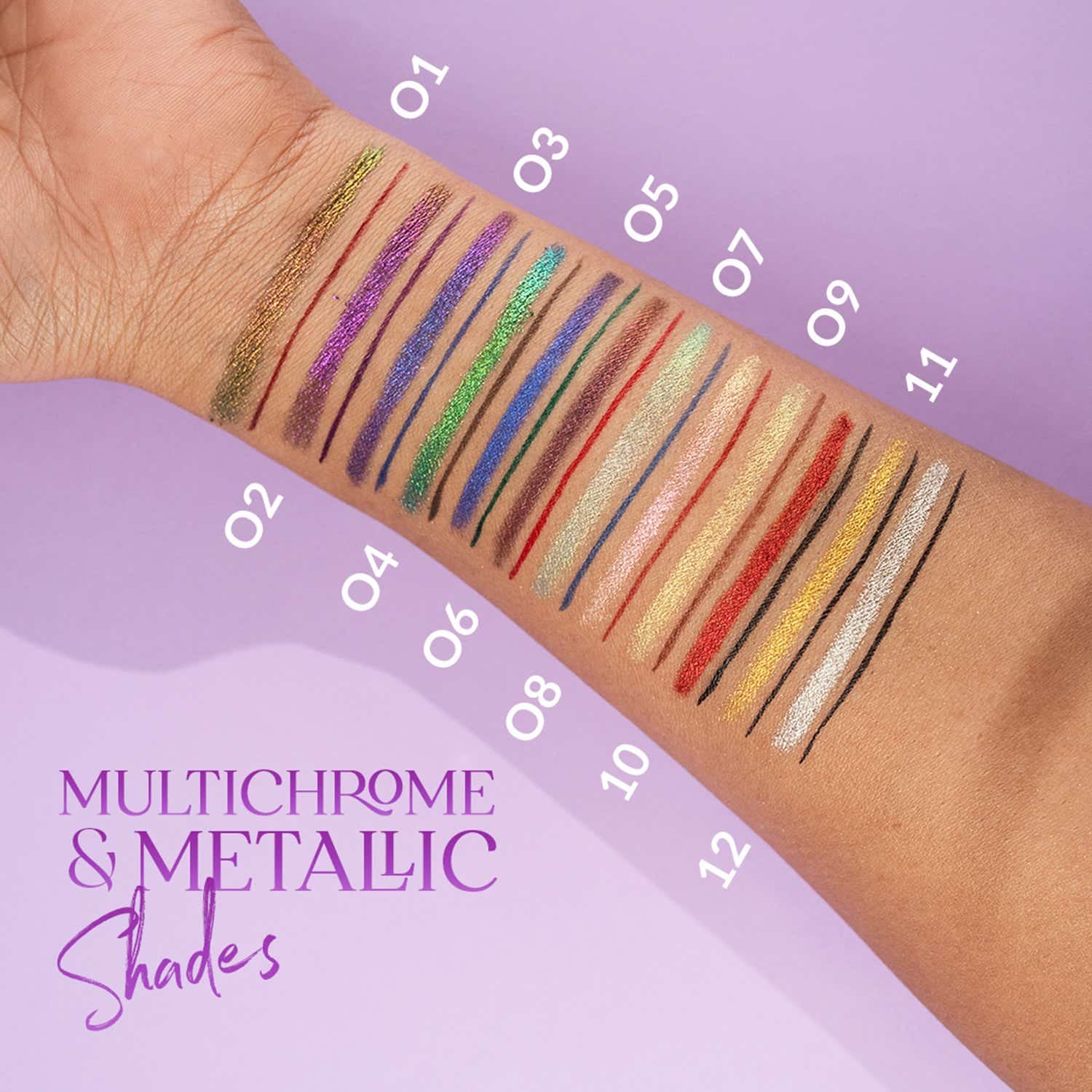 Charmacy Milano Duo Drama Eyeliner - Multichrome and Metallics - 04 (0.76 g) - Charmacy Milano