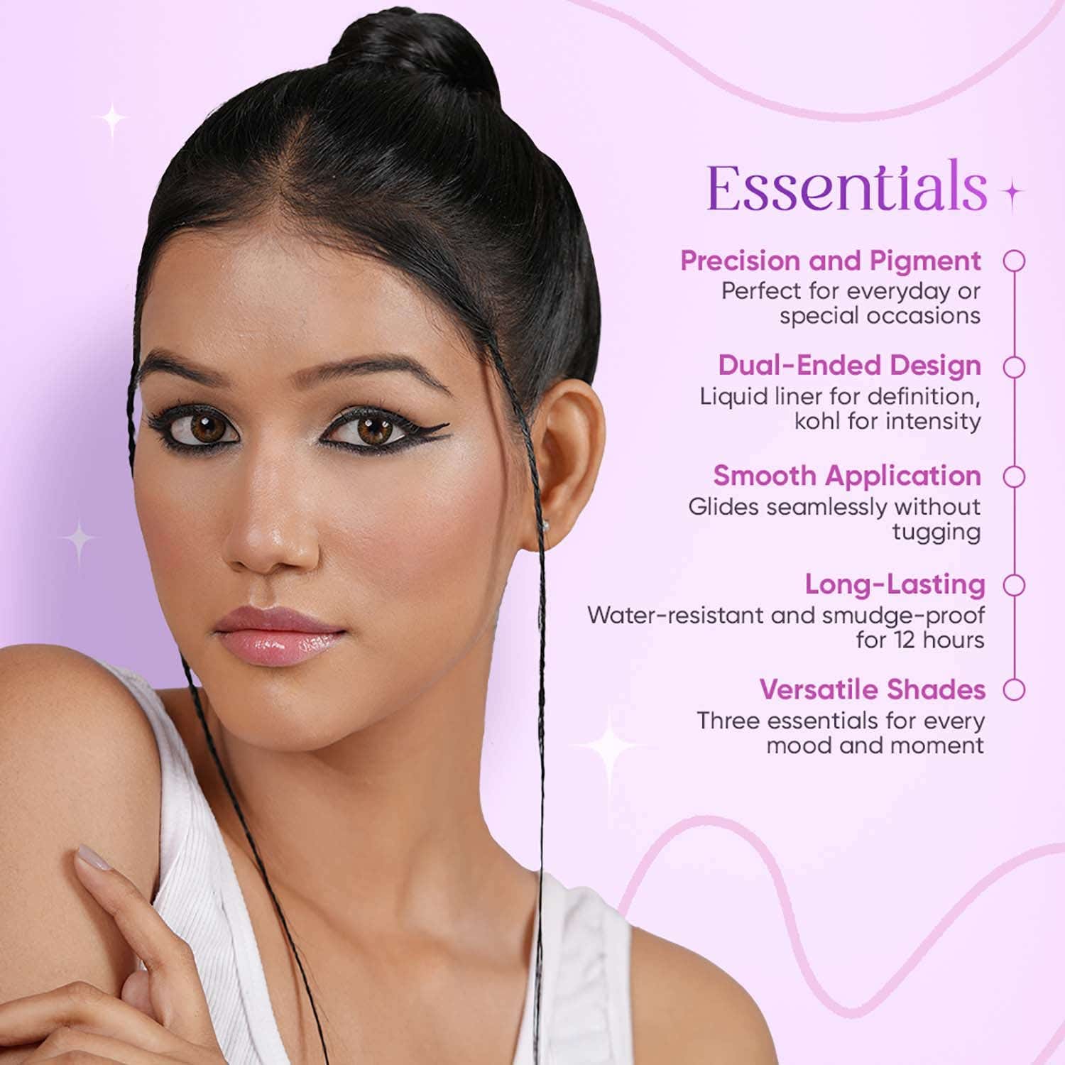 Charmacy Milano Duo Drama Eyeliner Essentials - 15 - Charmacy Milano