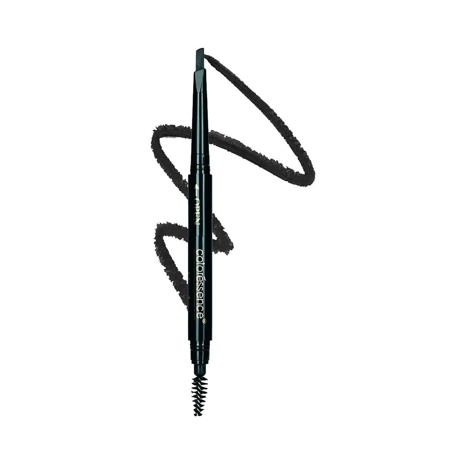 Coloressence 3-In-1 Multifunction Eye Brow Styler - Black (0.72 g) - Coloressence