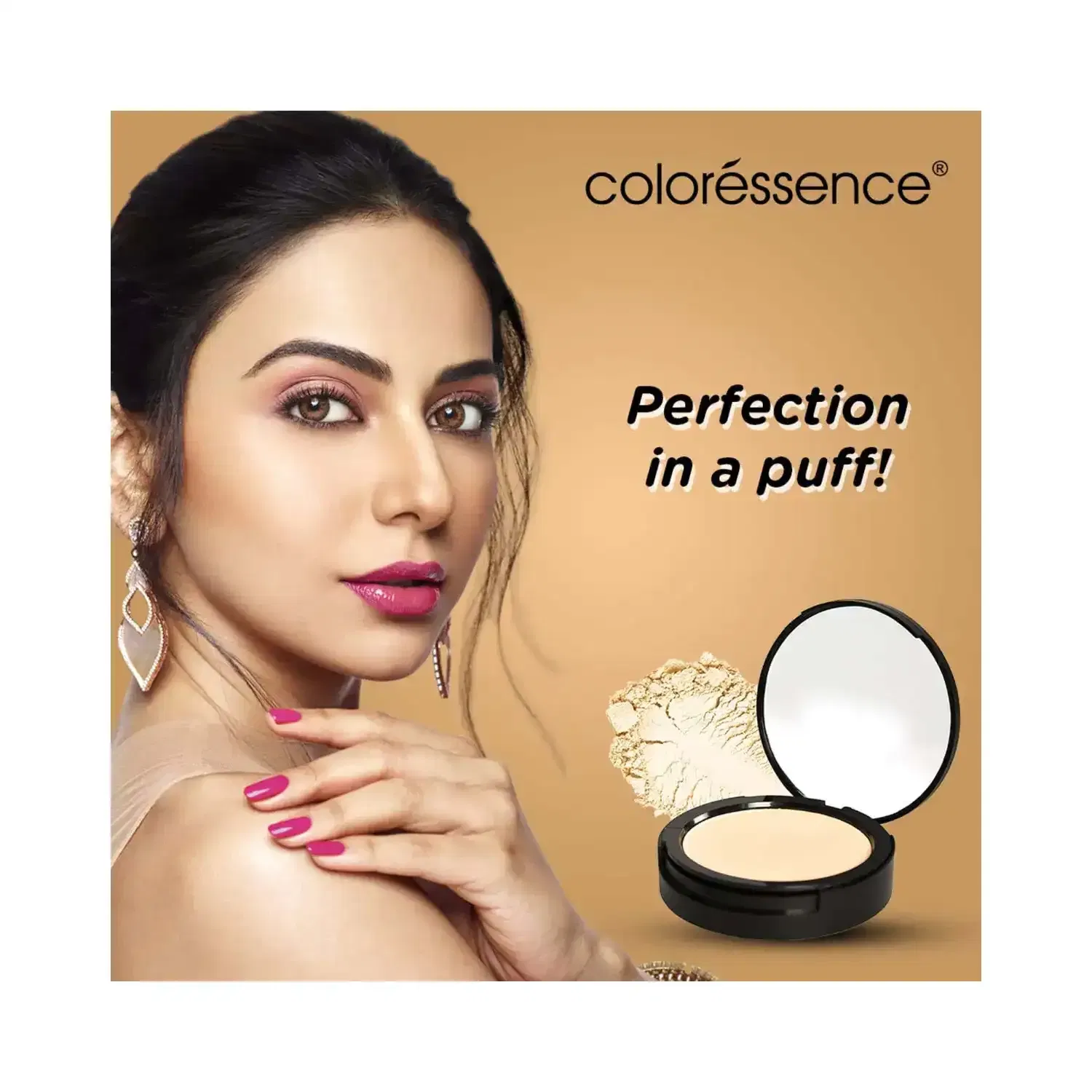 Coloressence Compact Powder - Pinkish Beige (10 g) - Coloressence