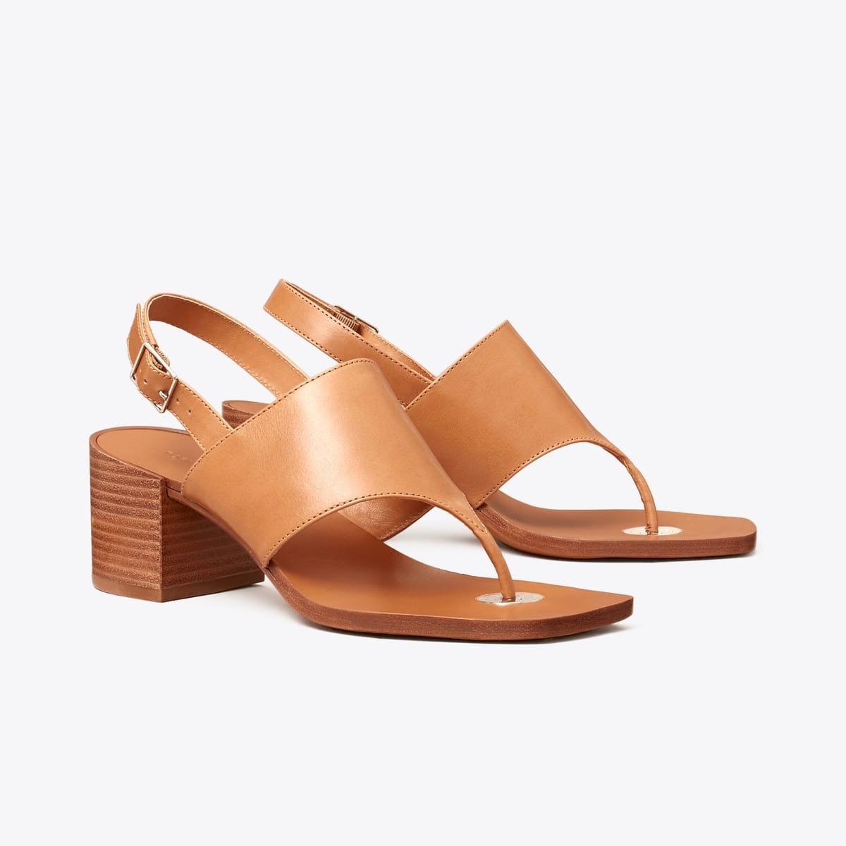 Double T Coin Heeled Sandal