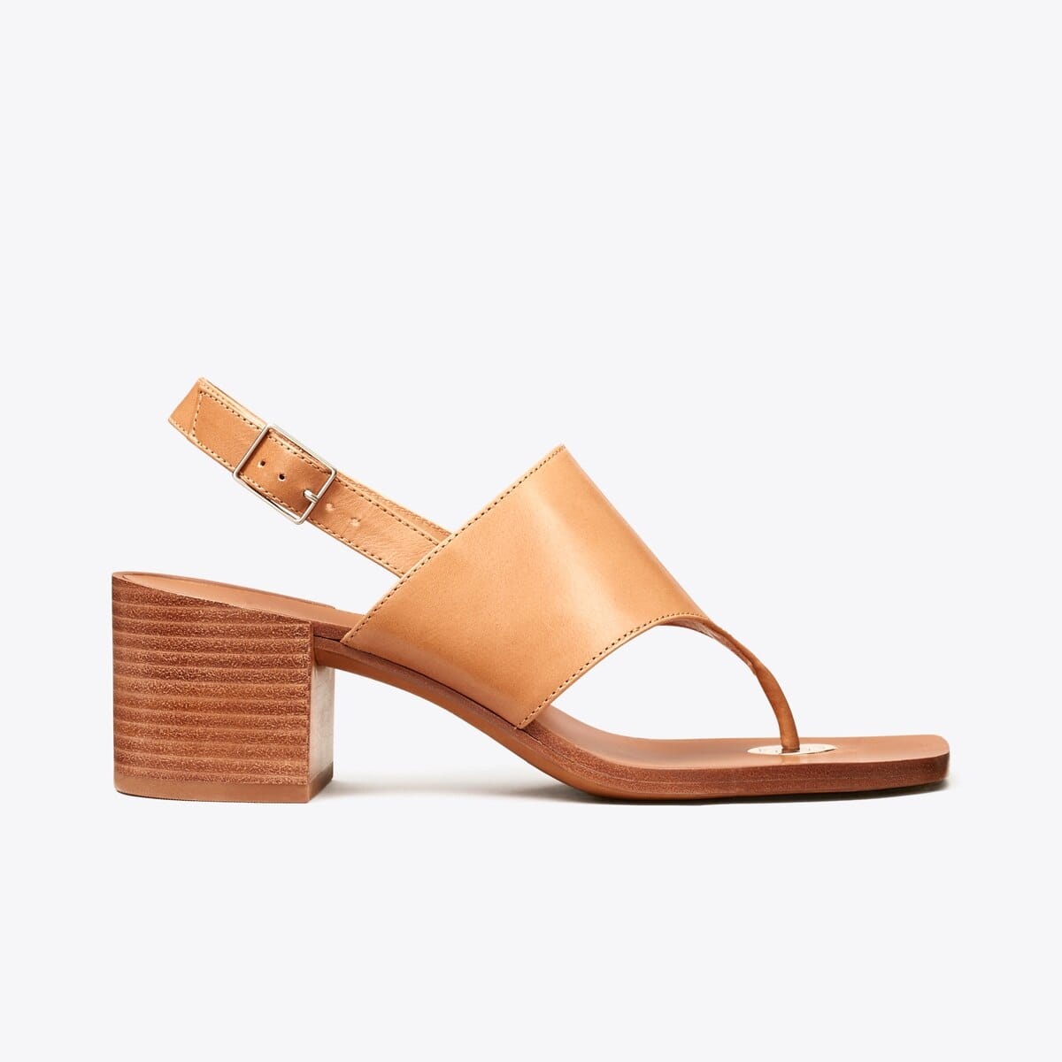 Double T Coin Heeled Sandal