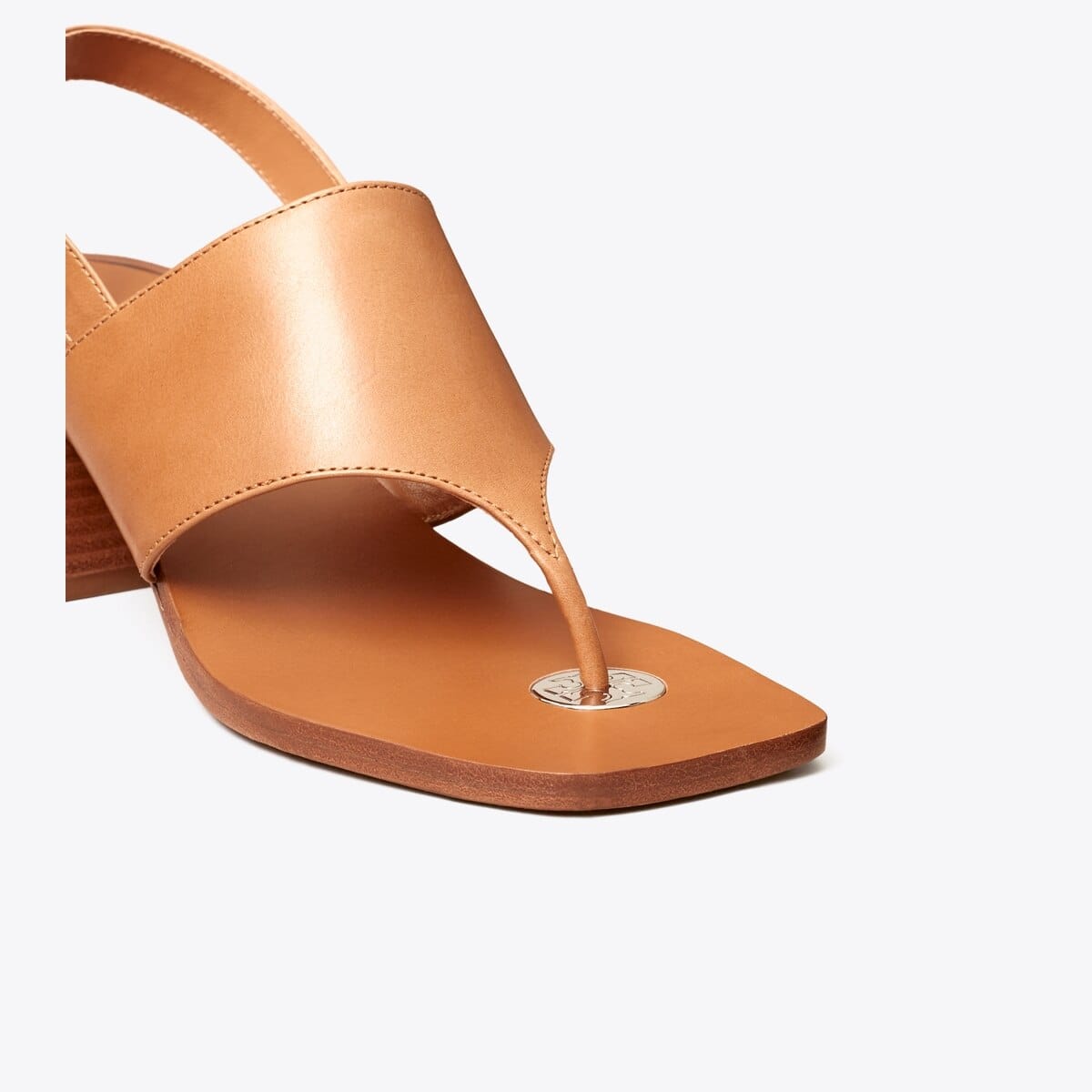 Double T Coin Heeled Sandal