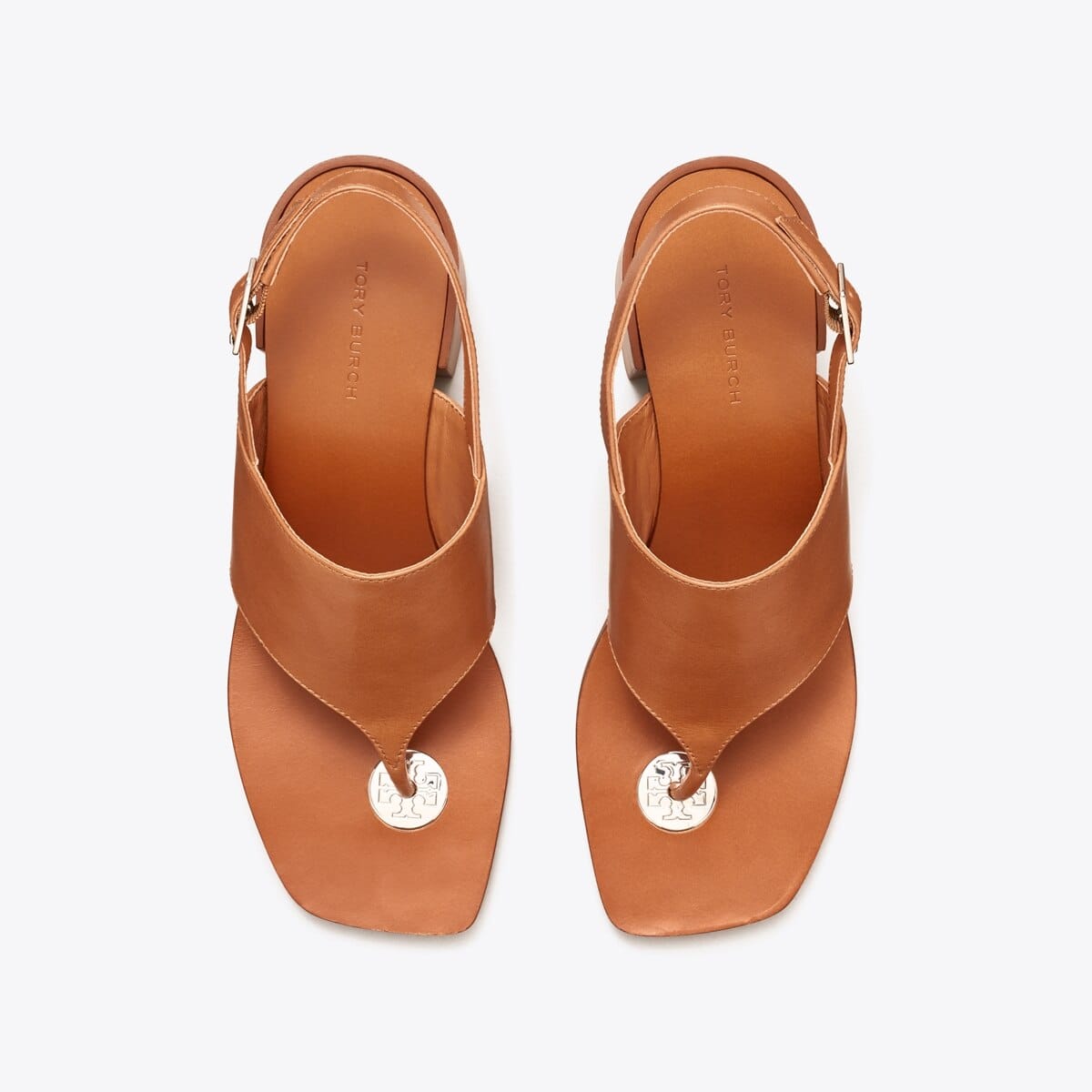 Double T Coin Heeled Sandal