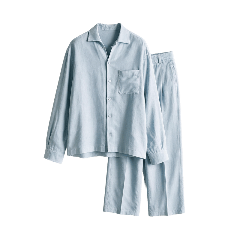 The Country Club Linen Co-ord Set - Glacier