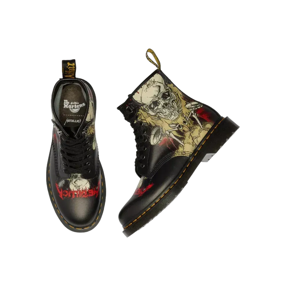 Dr Martens 1460 Metallica Skull Lightning Print