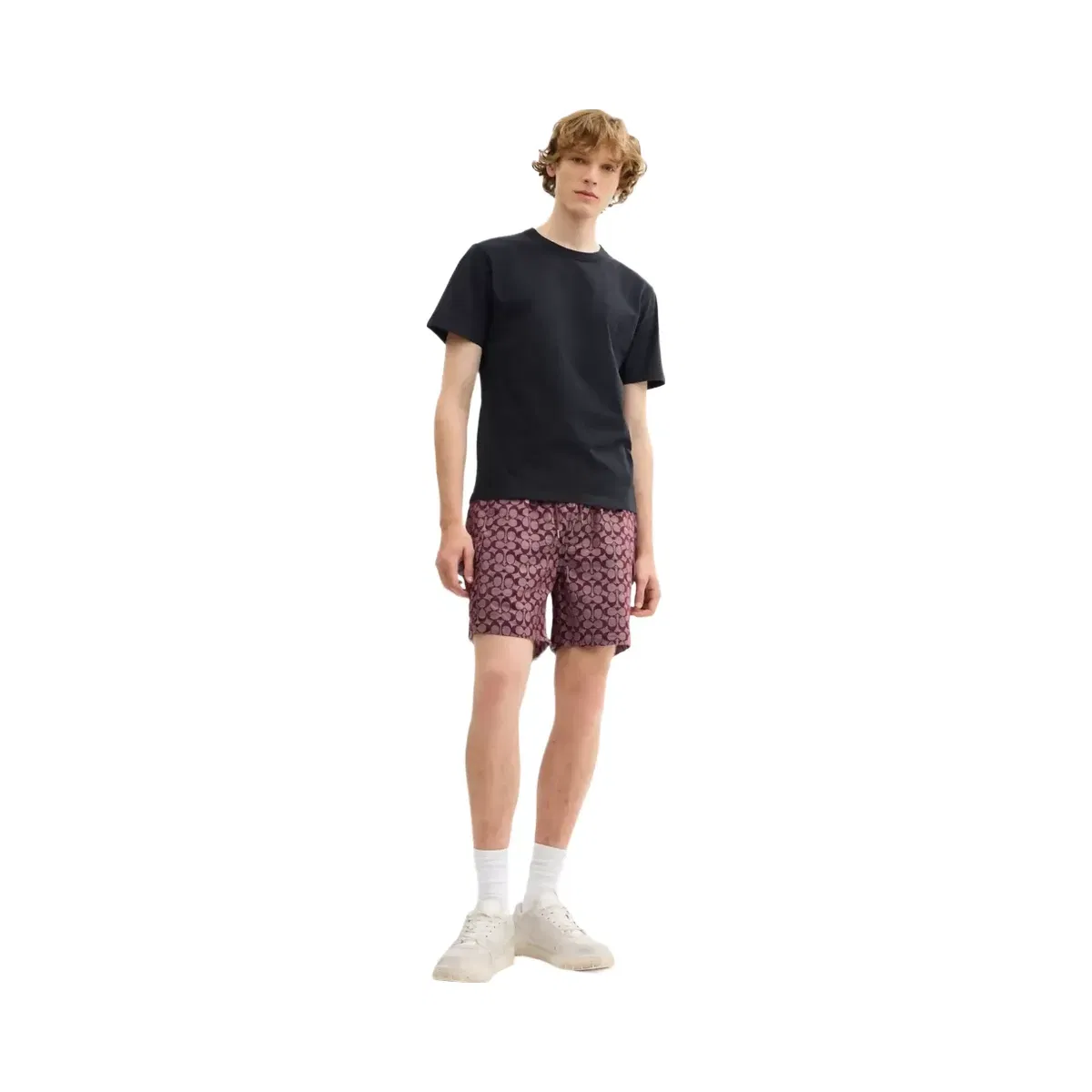 Coach Signature Camp Shorts in Currant