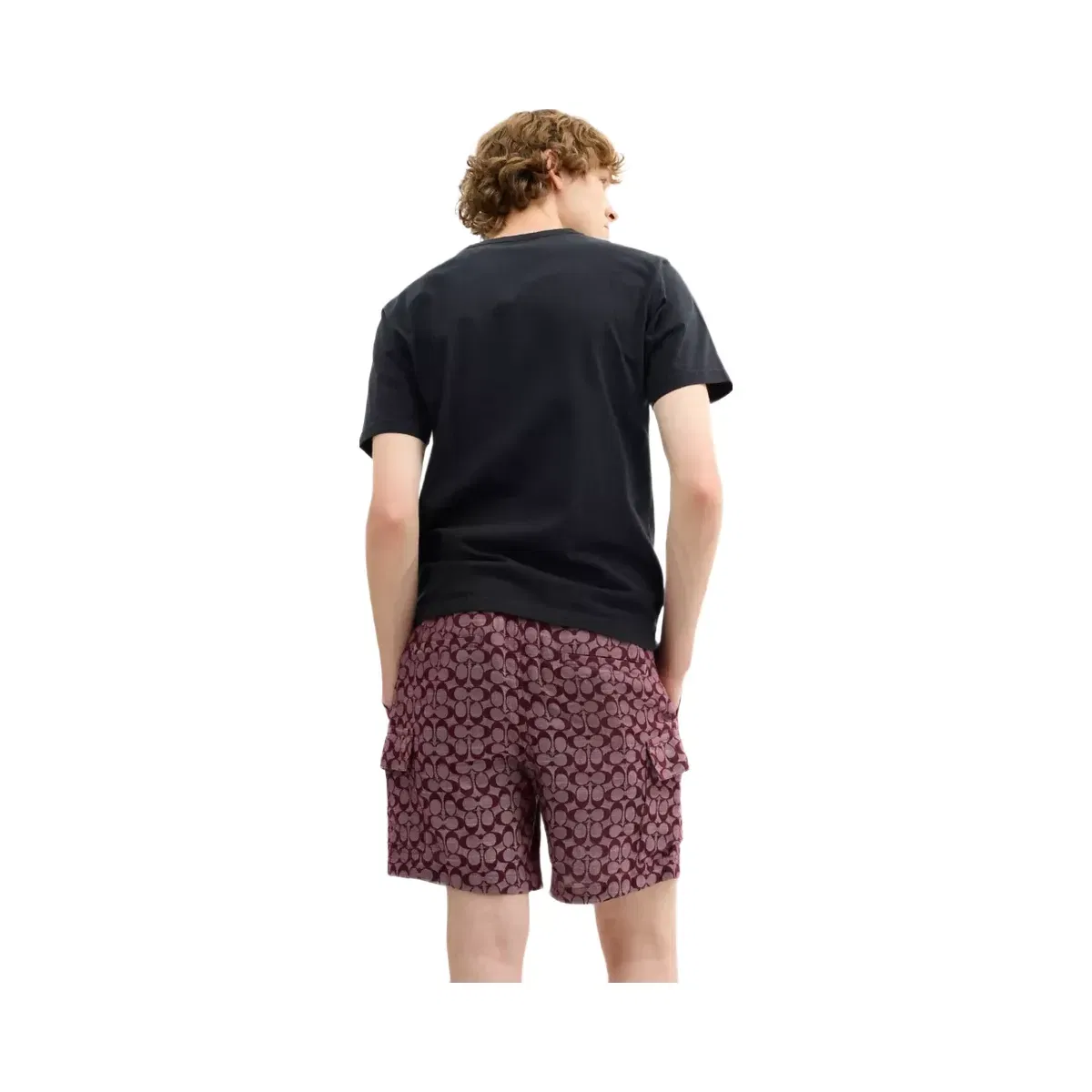 Coach Signature Camp Shorts in Currant
