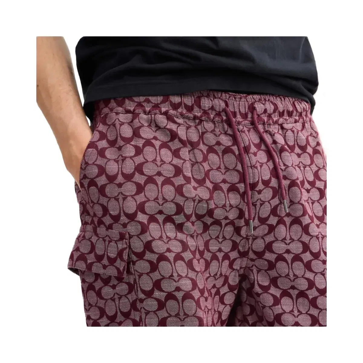 Coach Signature Camp Shorts in Currant