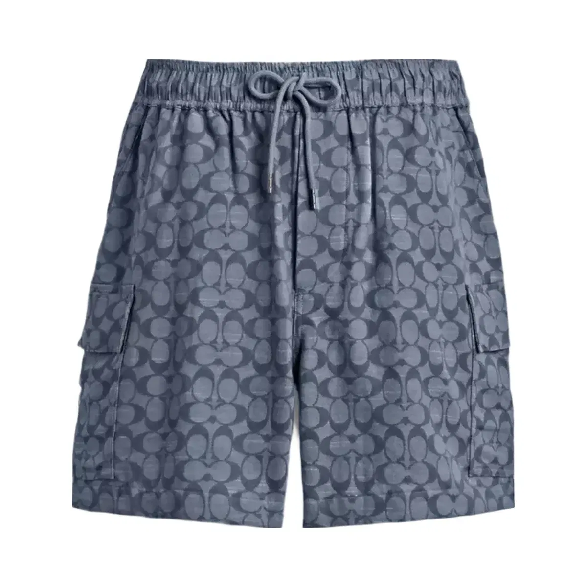 Coach Signature Camp Shorts in Navy