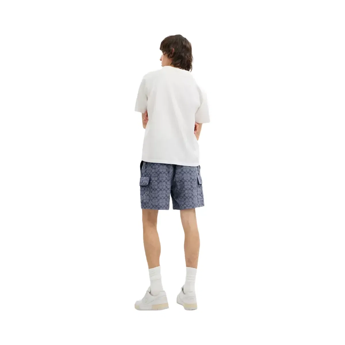 Coach Signature Camp Shorts in Navy