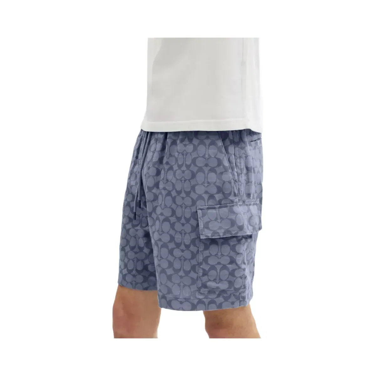 Coach Signature Camp Shorts in Navy