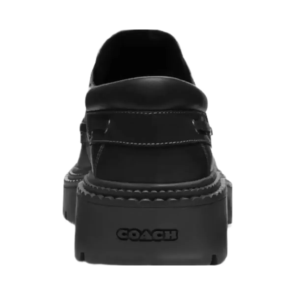 Coach Lug Sole Boat Shoe in Black