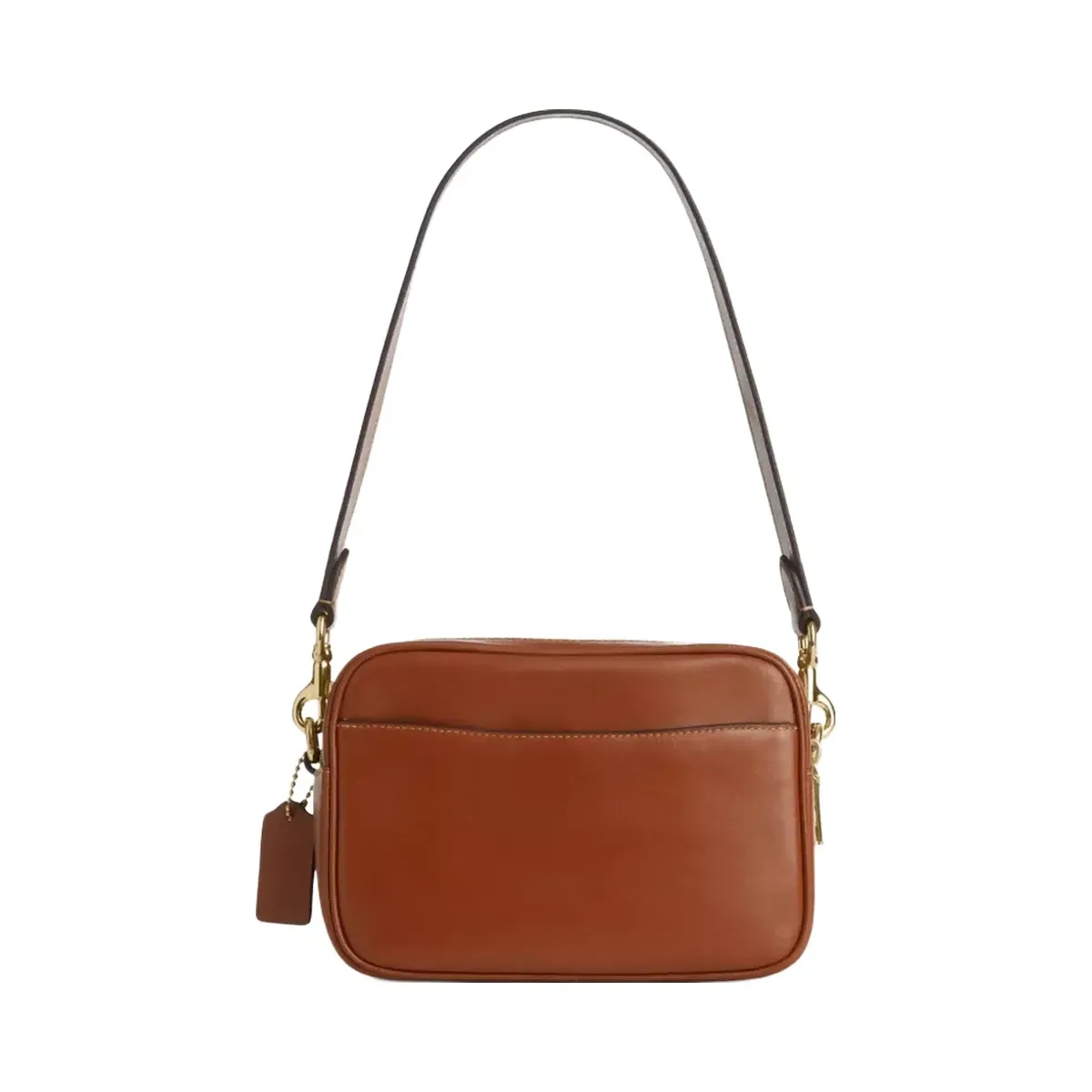 Coach Mini Carey Crossbody Bag in Gold Cinnamon