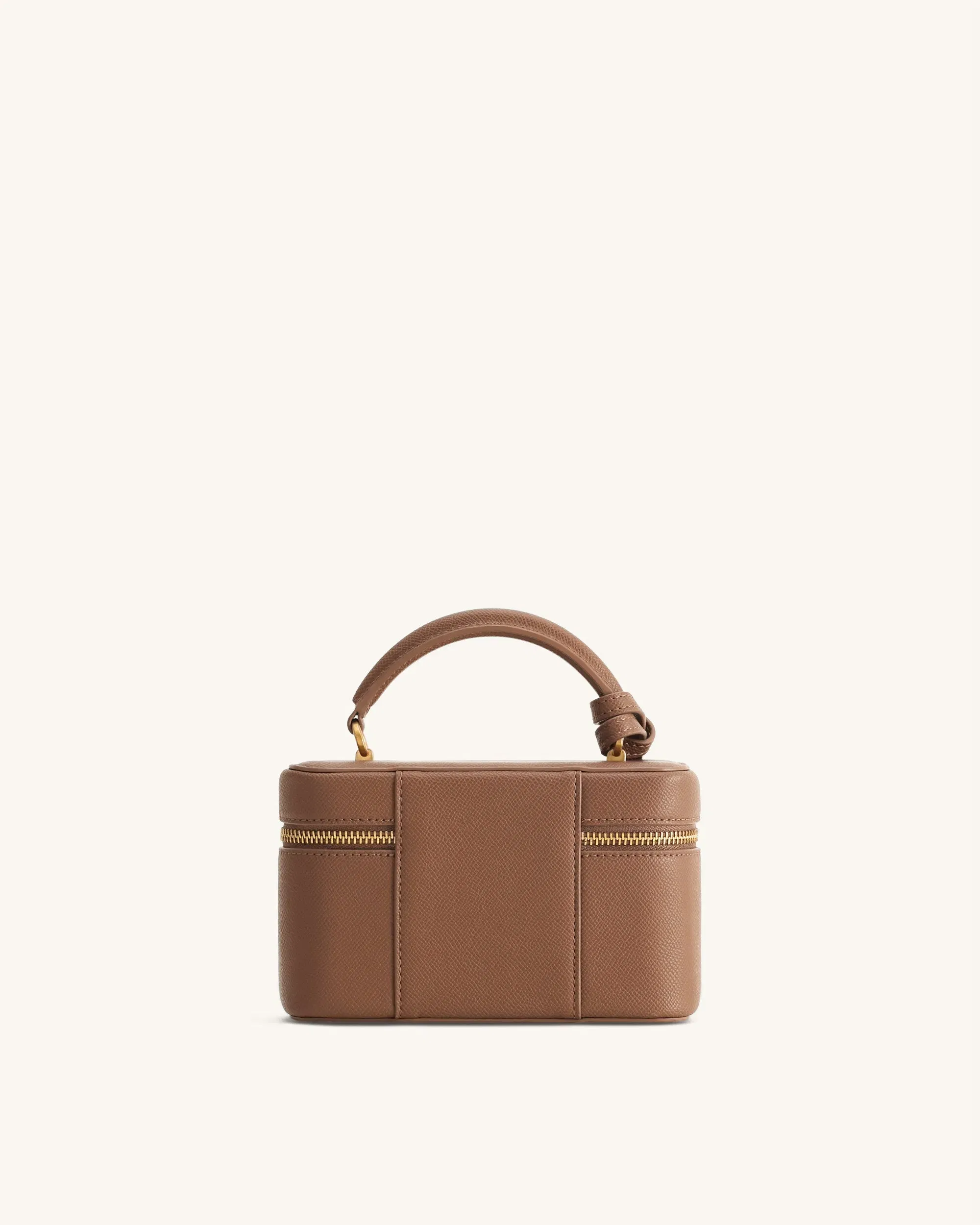 JW PEI Cleo Box Shape Top Handle Bag Brown