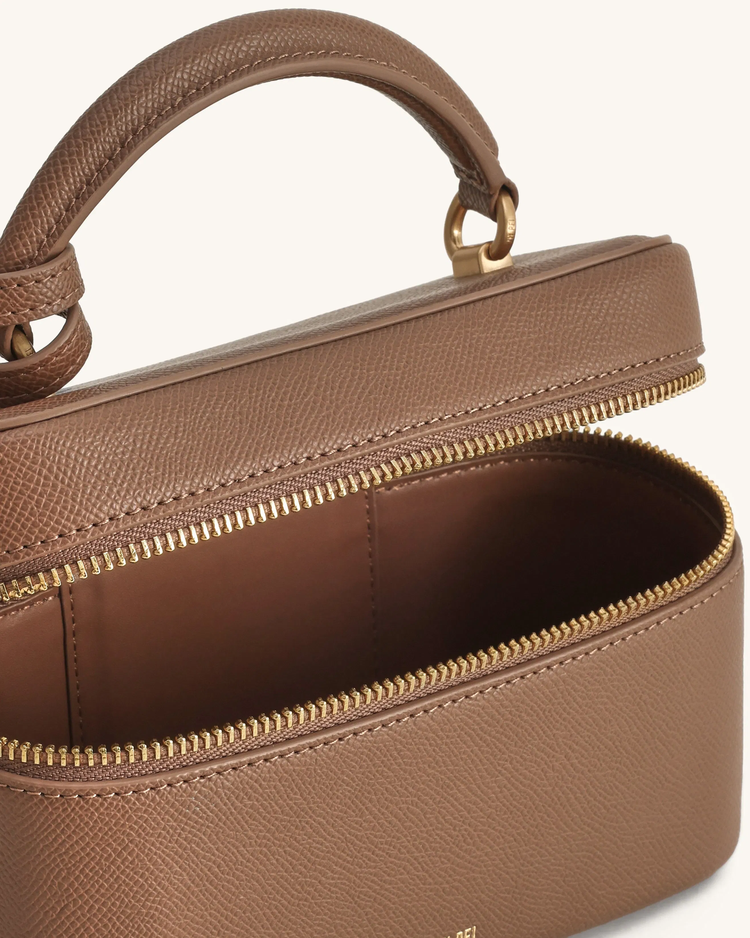 JW PEI Cleo Box Shape Top Handle Bag Brown