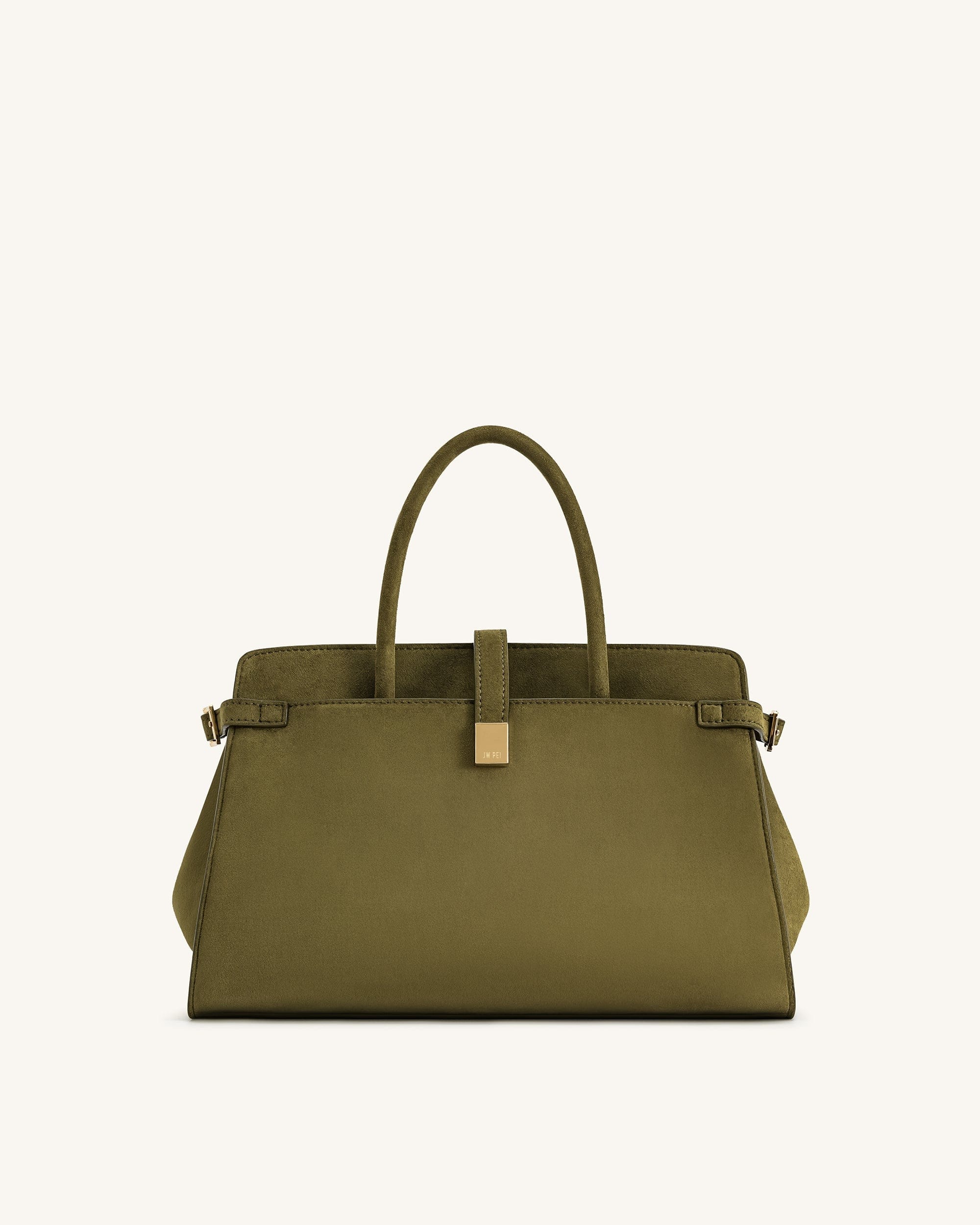 JW PEI Saige Faux Suede Tote Bag Olive Green