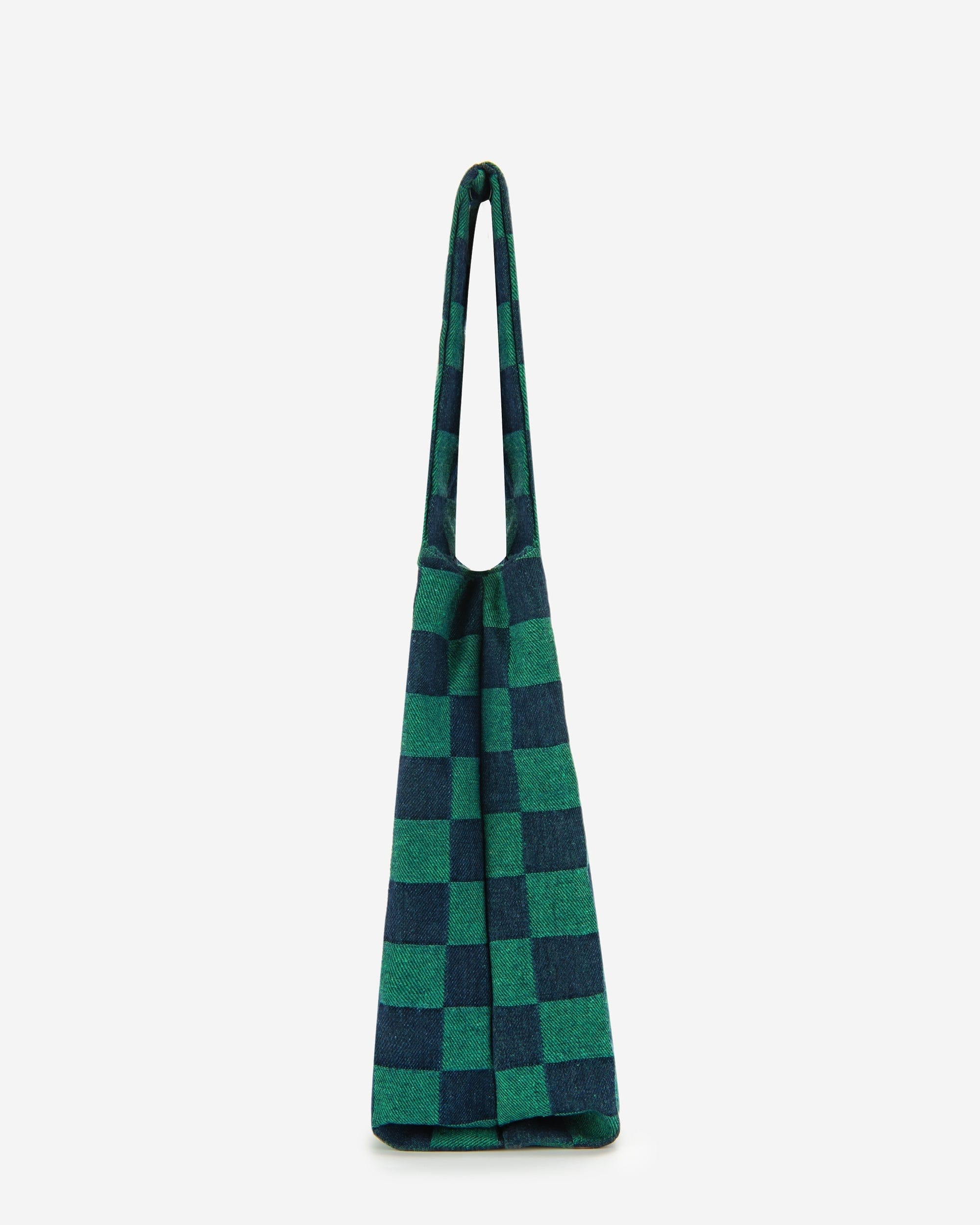 JW PEI Molly Checkerboard Market Bag Jungle Green