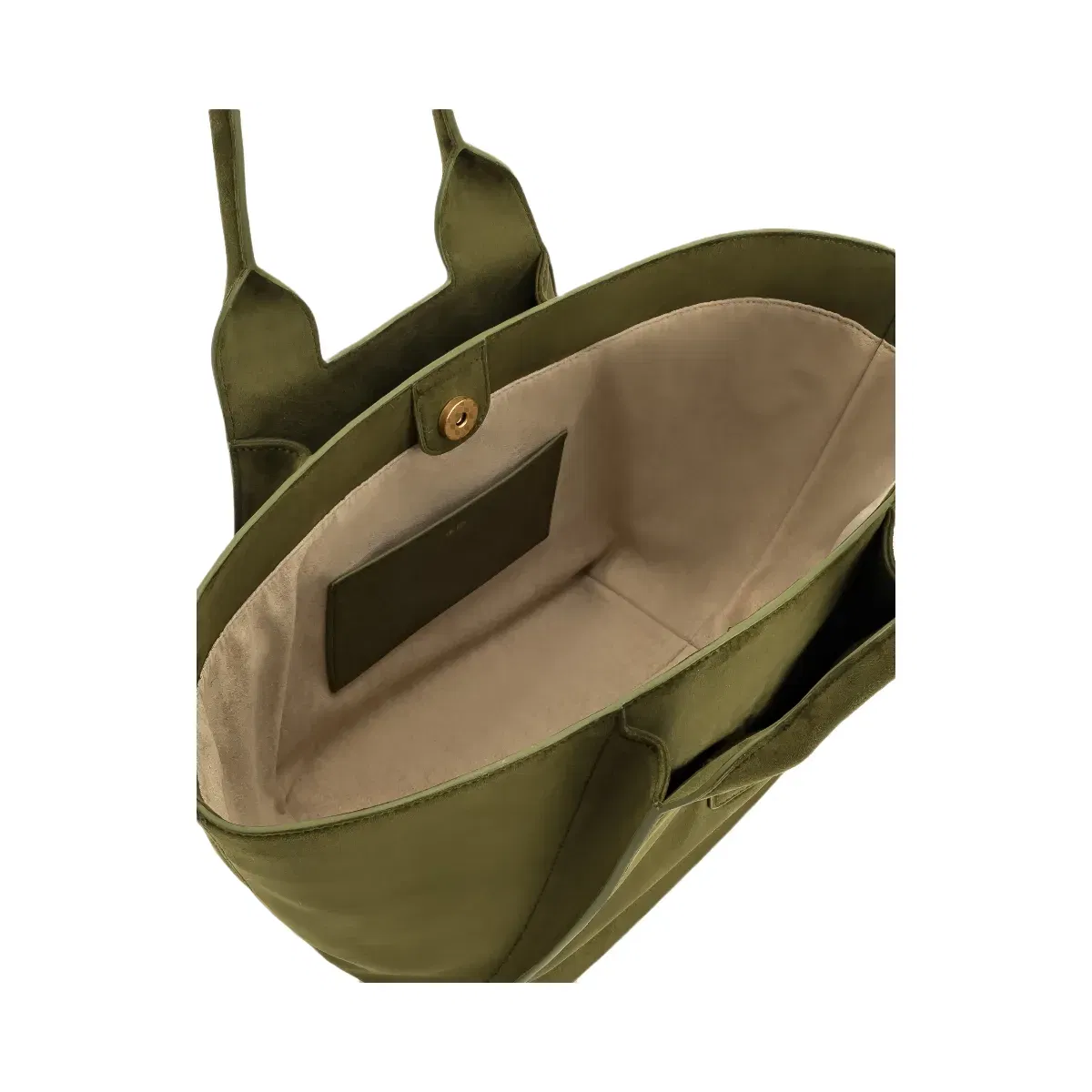JW PEI Cara Faux Suede Tote Bag Dark Olive