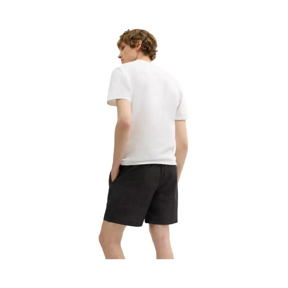 Coach Signature Swim Trunks In Recycled Polyester in Dark Charcoal