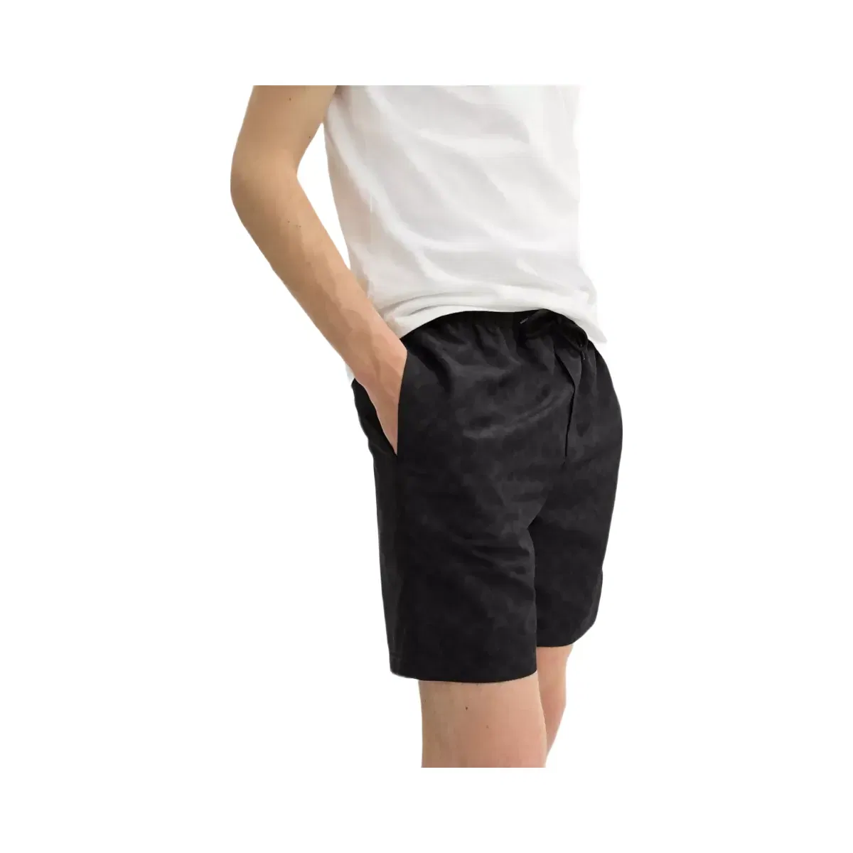 Coach Signature Swim Trunks In Recycled Polyester in Dark Charcoal