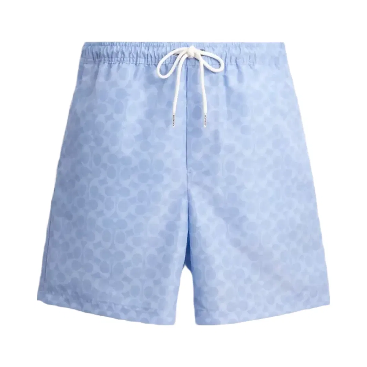Coach Signature Swim Trunks In Recycled Polyester in Cerulean Light Blue