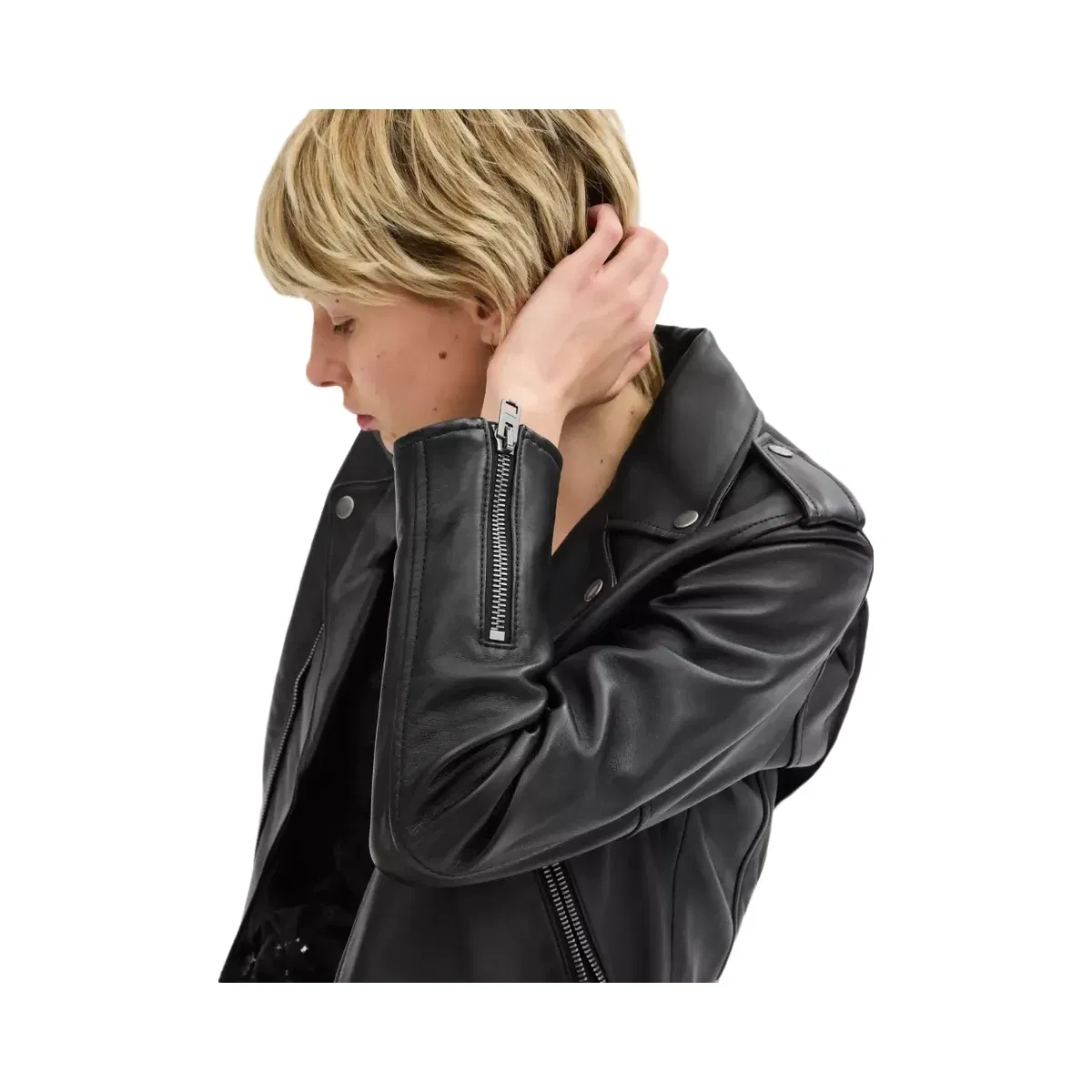 Coach Moto Jacket in Black
