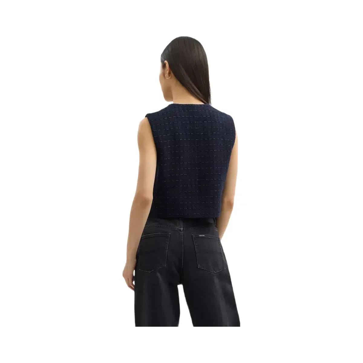 Coach Heritage C Boucle Vest in Navy