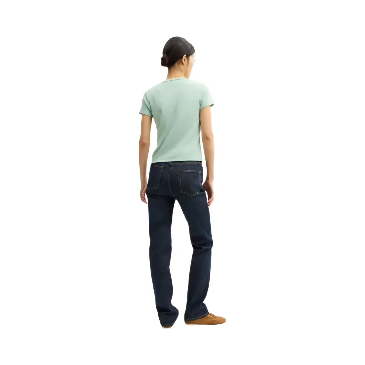 Coach New York Ribbed T-Shirt in Mint