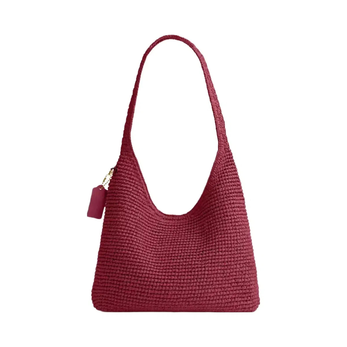 Coach Brooklyn Shoulder Bag 28 in Brass Dark Fuchsia