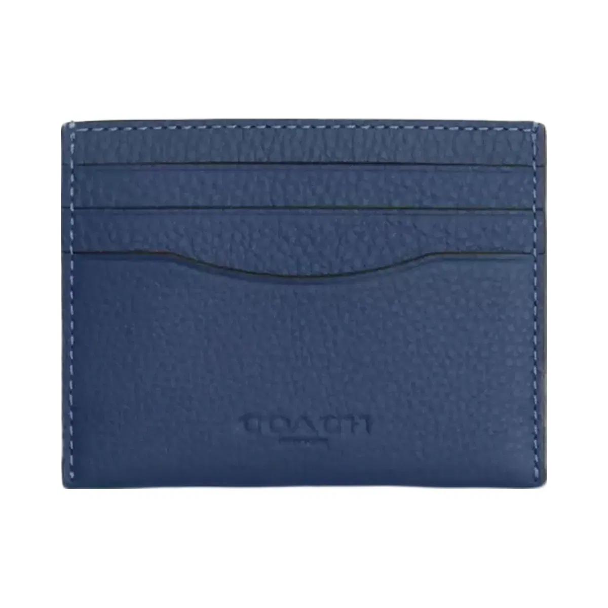 Coach Slim Id Card Case in Deep Blue