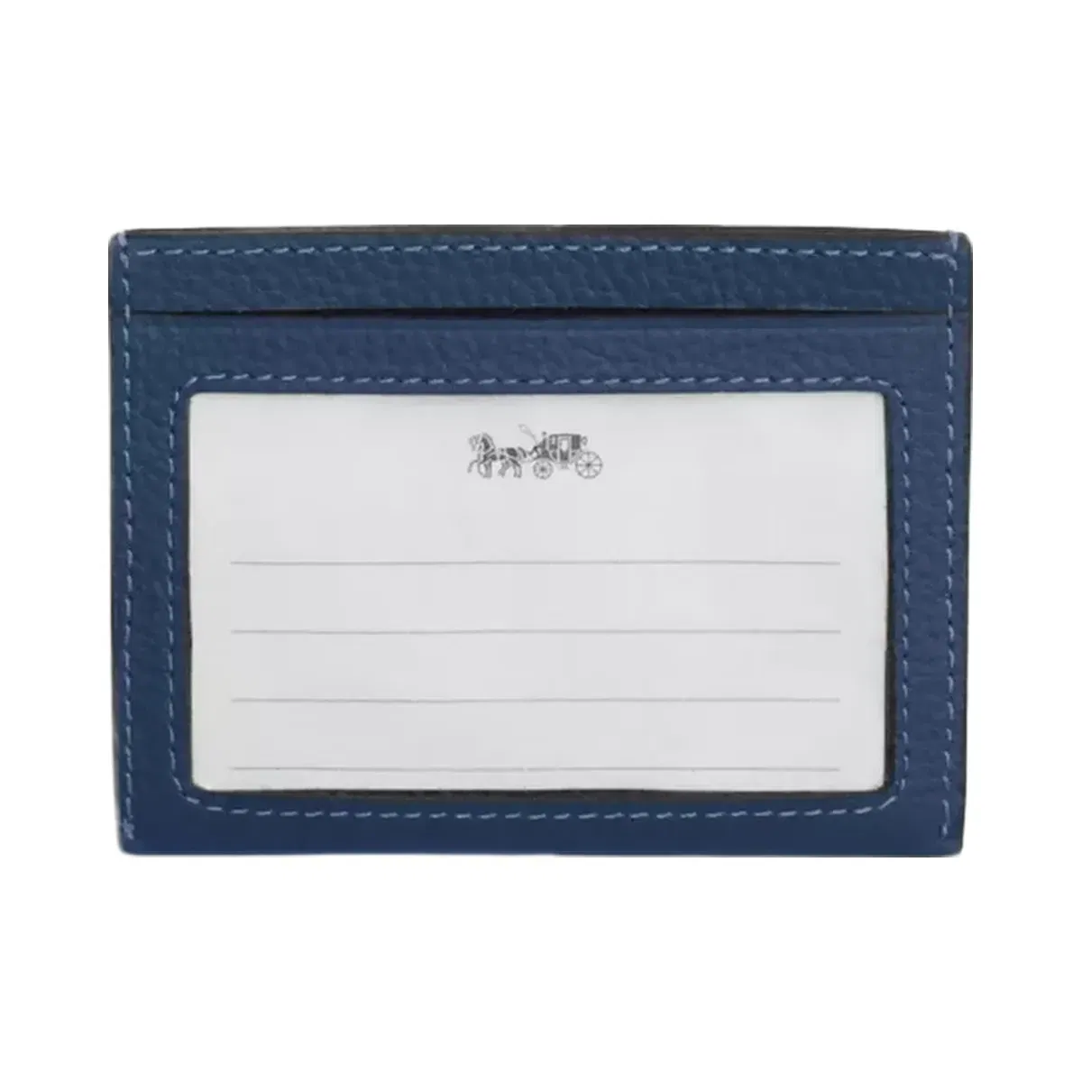 Coach Slim Id Card Case in Deep Blue