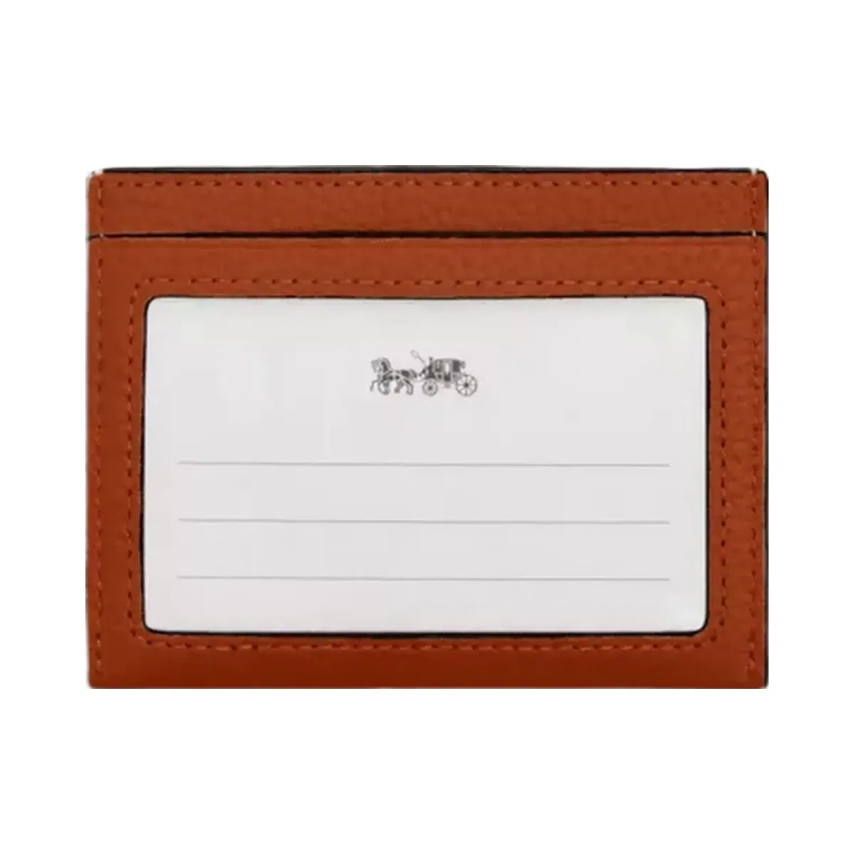 Coach Slim Id Card Case in Amber Brown
