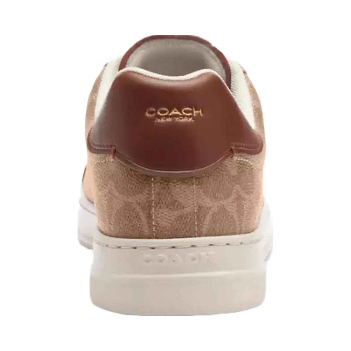 Coach High Line Sneaker In Signature Canvas in Brown Khaki