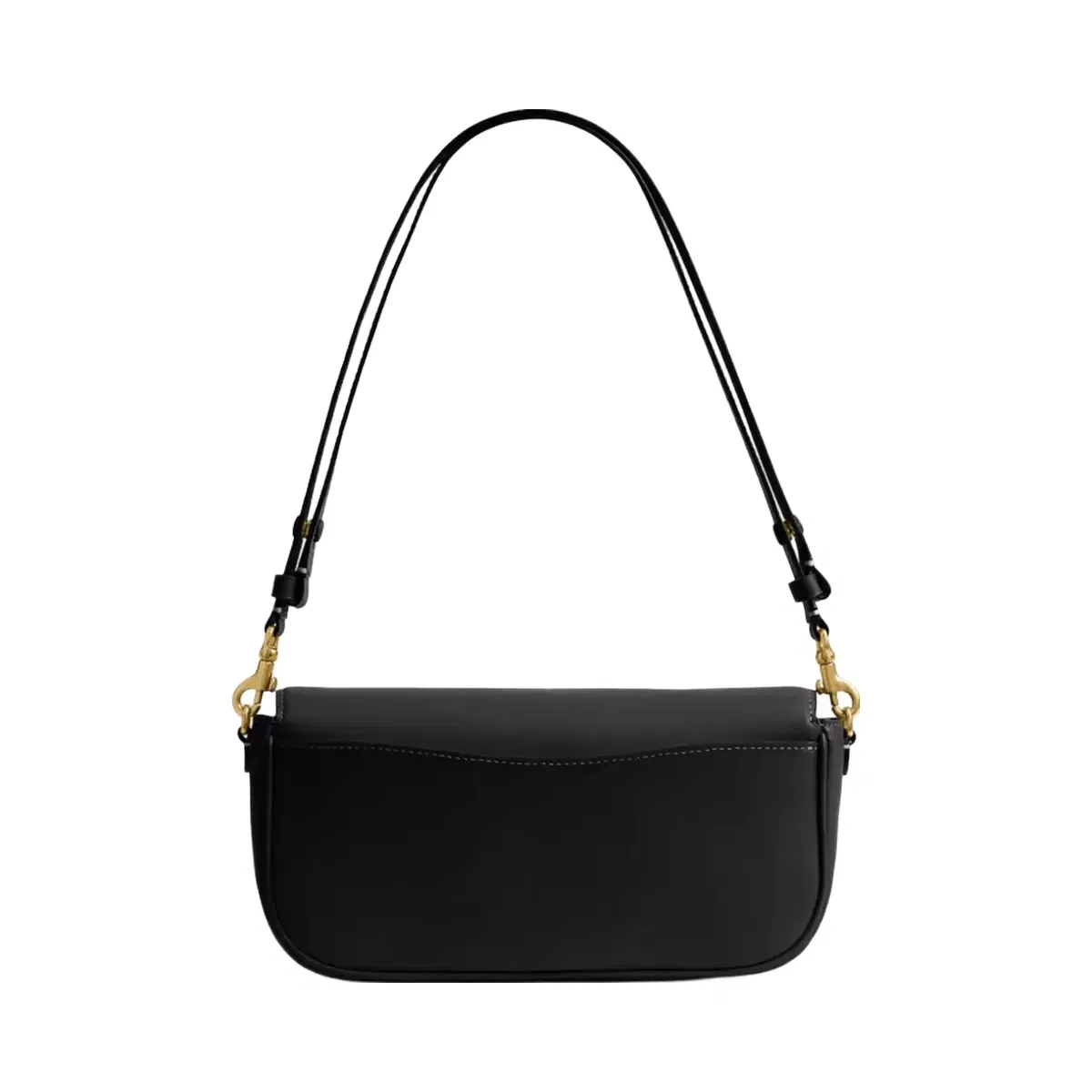 Coach Brook Flap Chain Bag in Brass Black