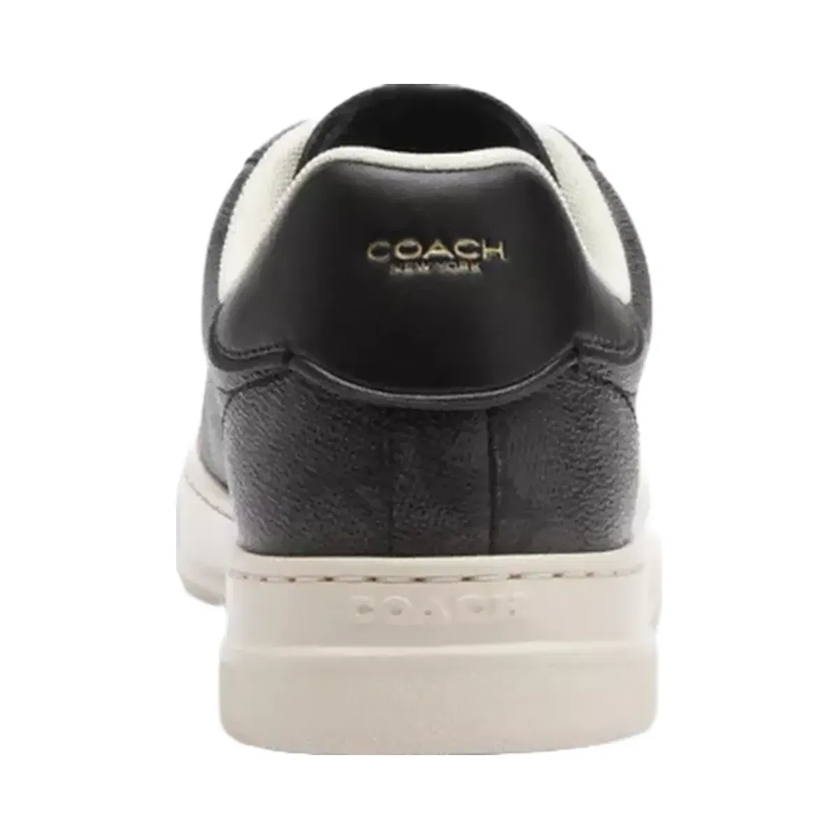 Coach High Line Sneaker In Signature Canvas in Charcoal Black