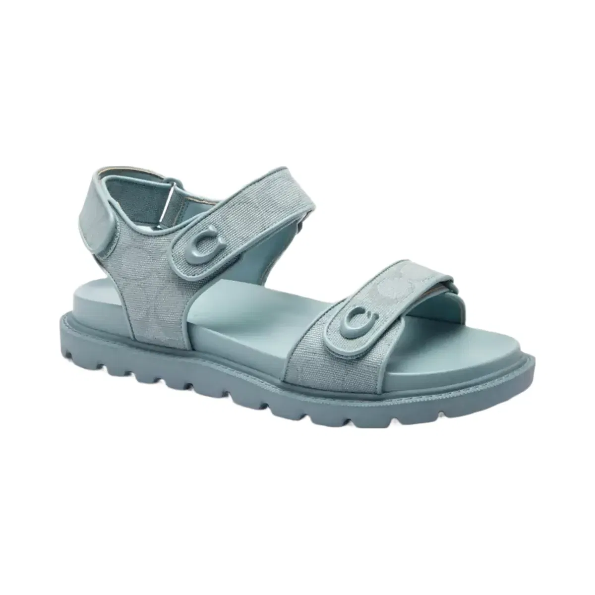 Coach Brynn Sandal In Signature Canvas in Sea Mist