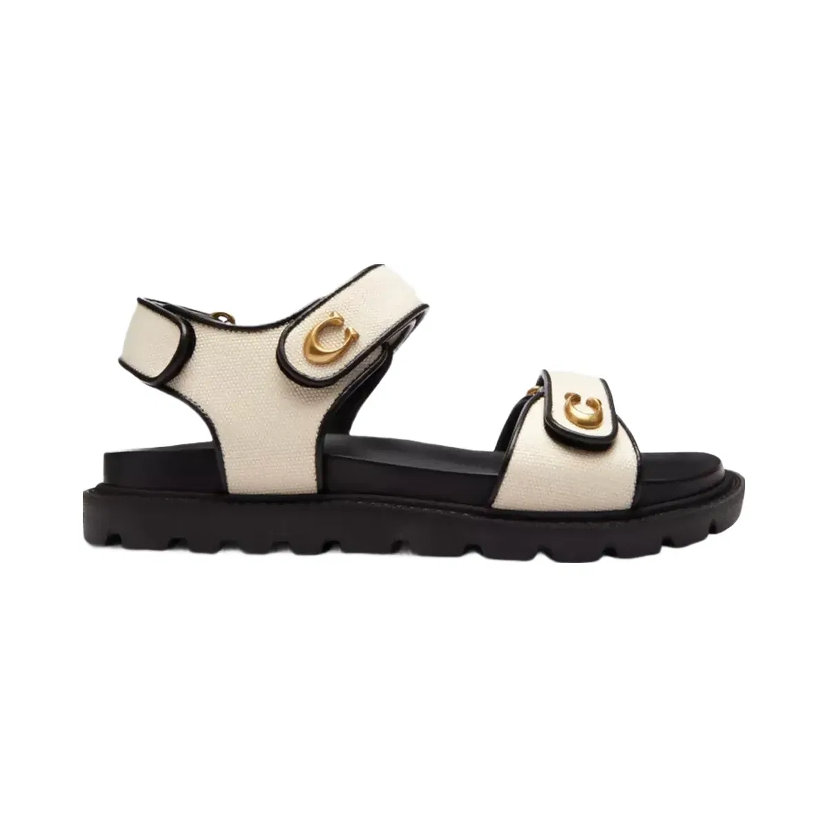 Coach Brynn Sandal in Chalk & Black