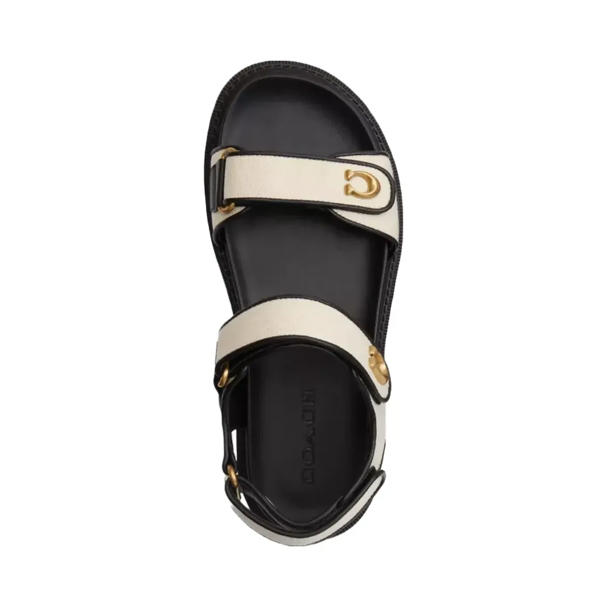 Coach Brynn Sandal in Chalk & Black