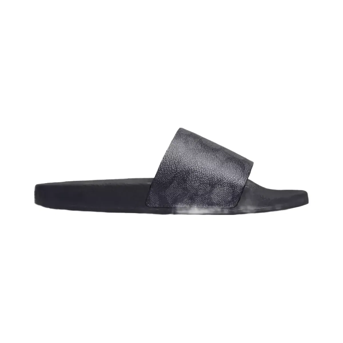 Coach Udele Sport Slide In Signature Canvas in Charcoal Black