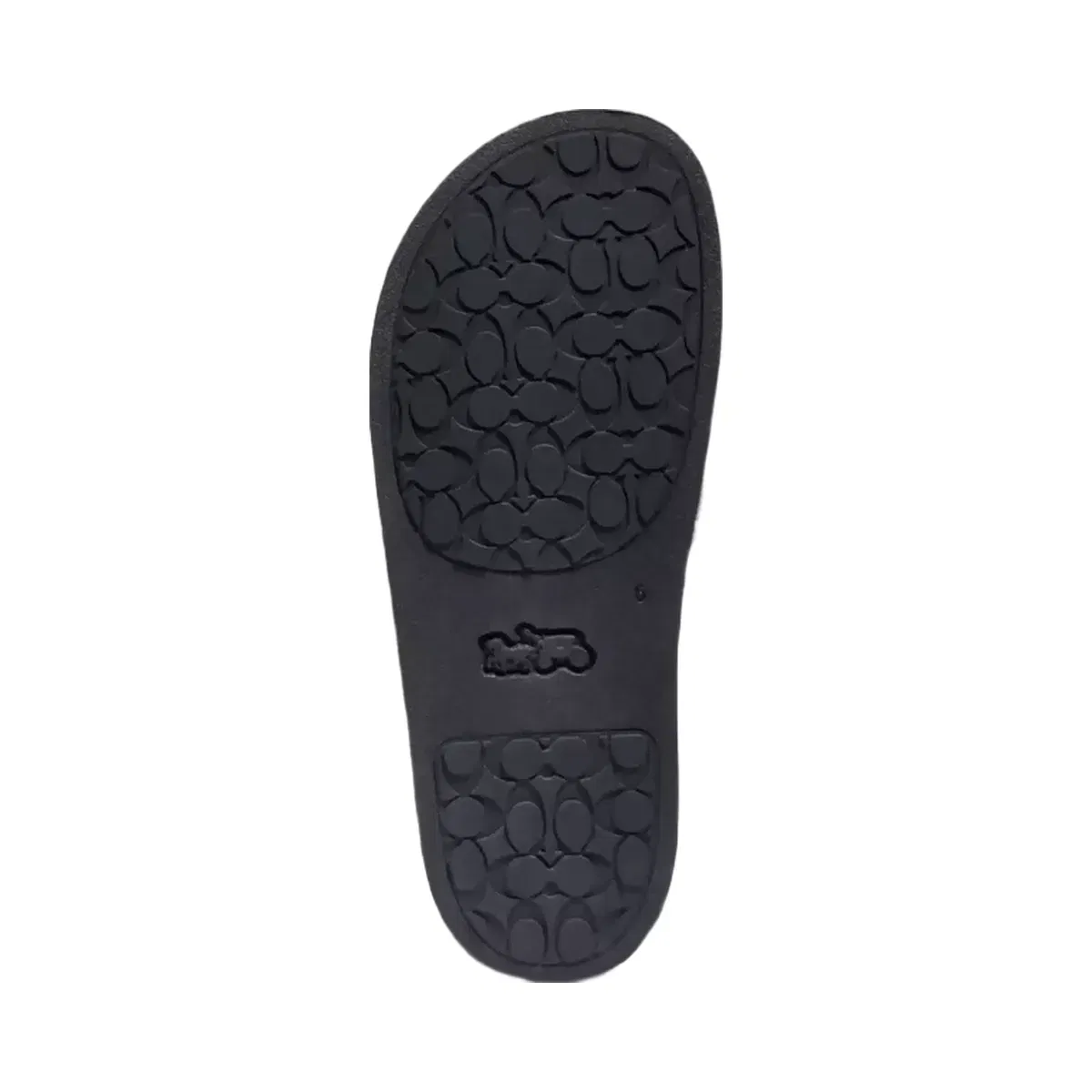 Coach Udele Sport Slide In Signature Canvas in Charcoal Black