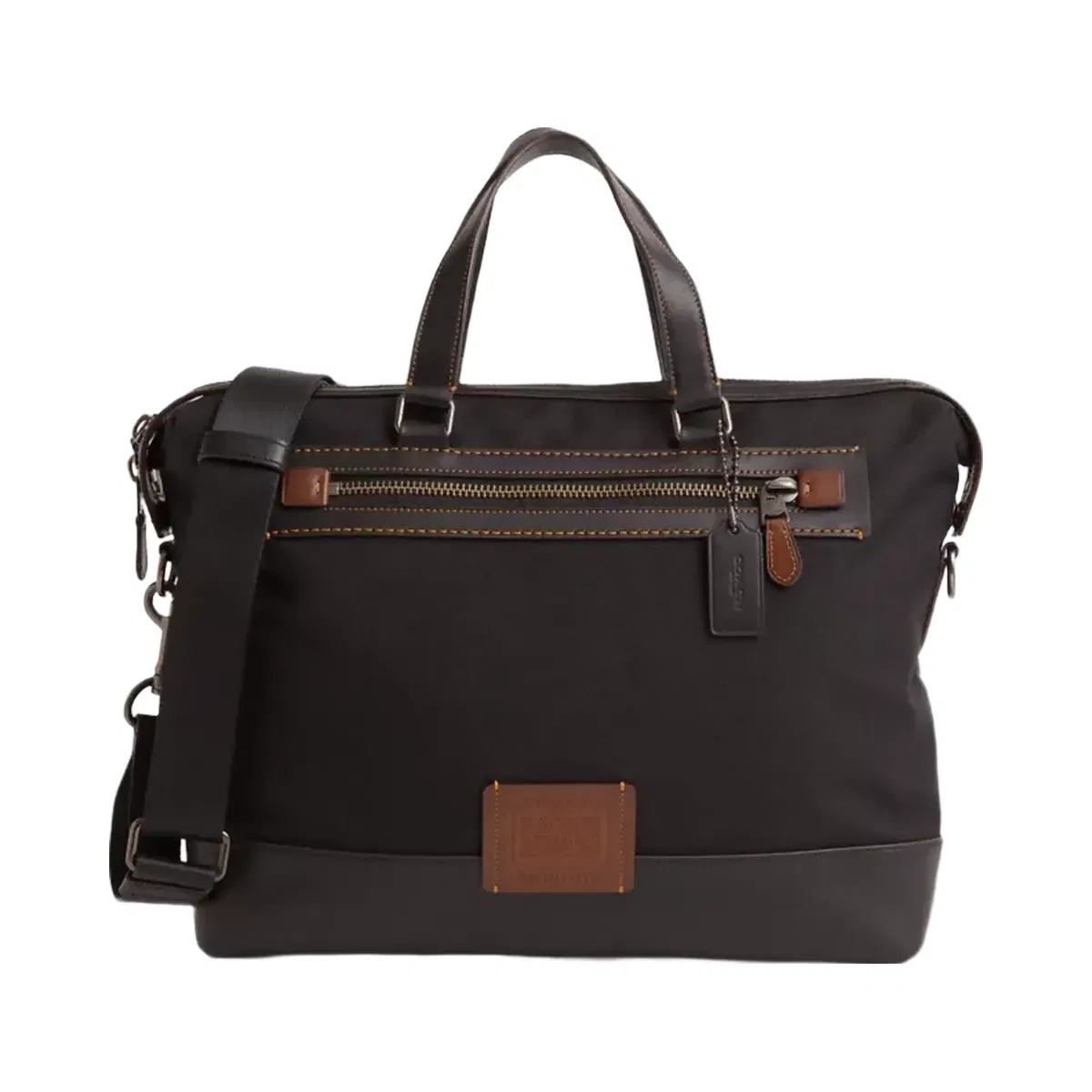 Coach Restored Academy Holdall in Black Copper Black
