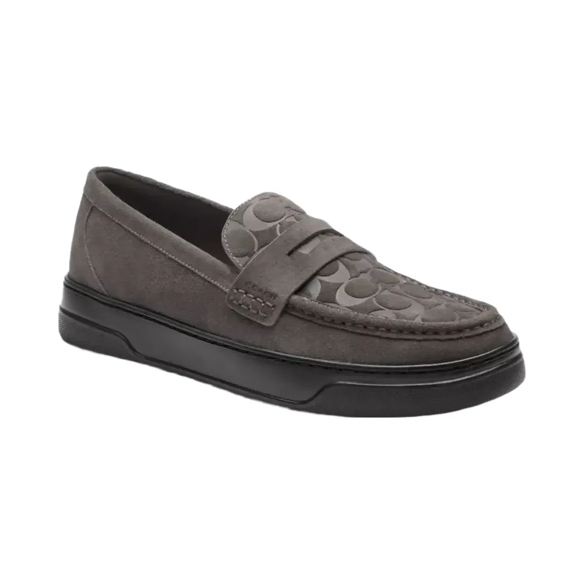 Coach Hybrid Loafer With Signature Print in Charcoal