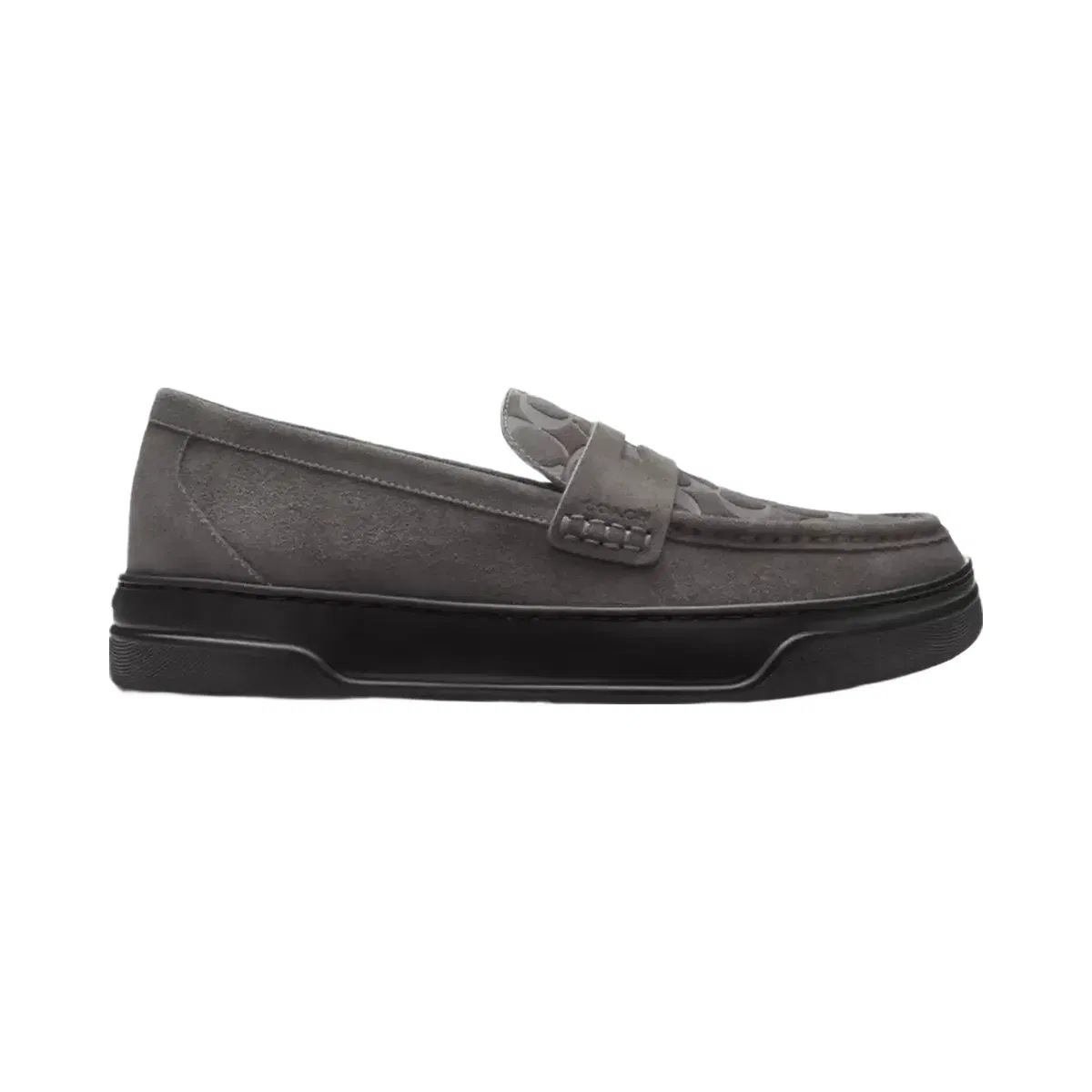 Coach Hybrid Loafer With Signature Print in Charcoal