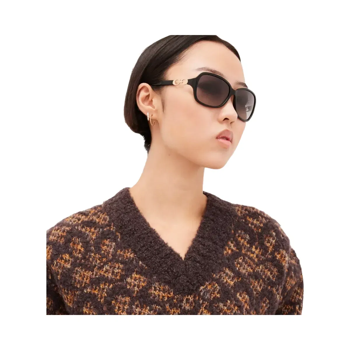 Coach Signature Rectangle Sunglasses Black
