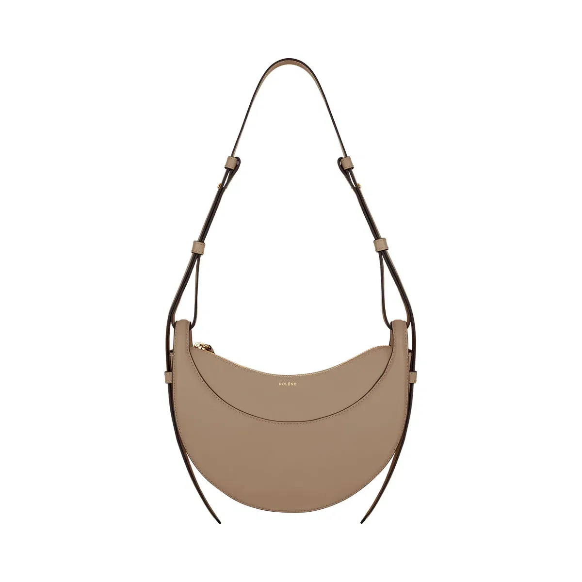 Polène Numéro Dix Smooth Leather Bag Clay