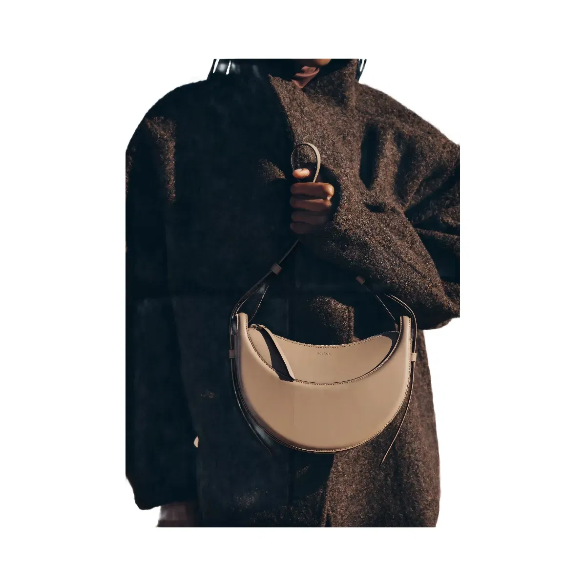 Polène Numéro Dix Smooth Leather Bag Clay